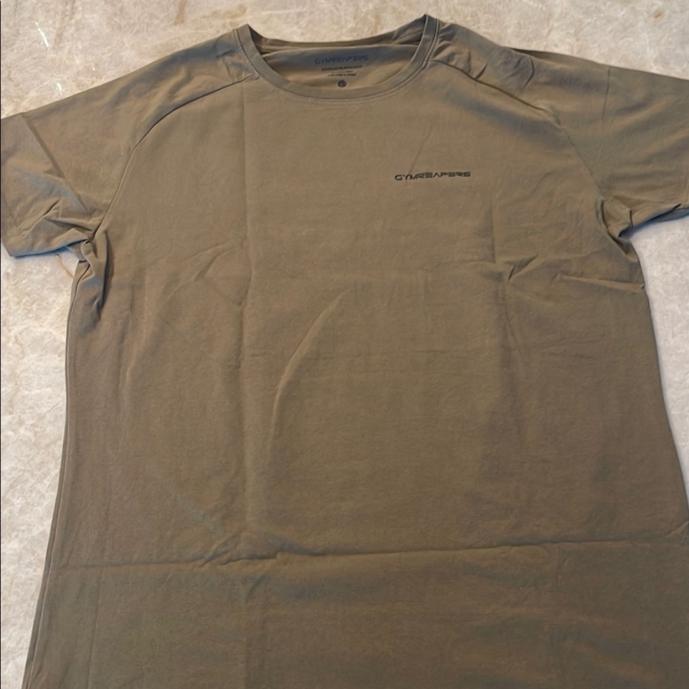 Green Short Sleeve Crew Neck Tee